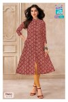 Daisy Vol 5 By Mcm Cotton Printed A Line Flair Kurtis 